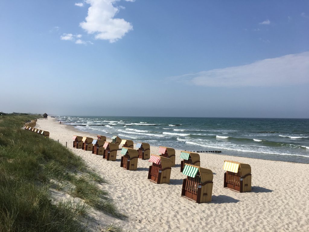 Strand Wustrow mit Strandkörben